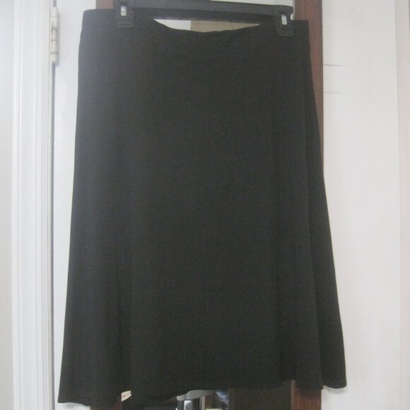 Black A-line Pinto Midi/Short Skirt - Picture 1 of 6